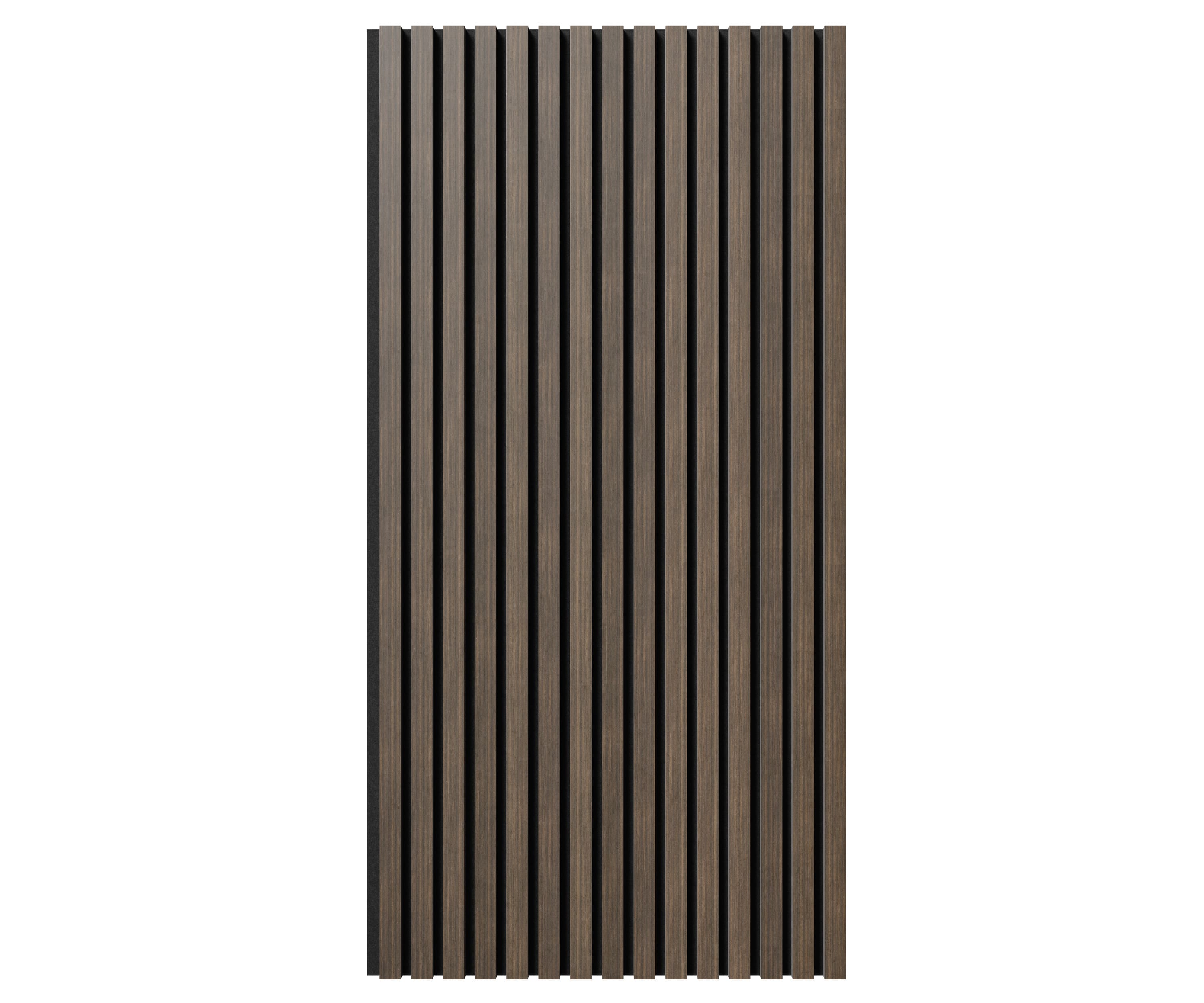 МДФ стеновая панель акустическая Cosca Decor Монако Дуб Маррон Коричневый черный войлок 1200×600×21